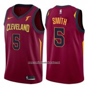 Camiseta Cleveland Cavaliers J.r. Smith #5 Icon 2017-18 Rojo