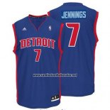Camiseta Detroit Pistons Brandon Jennings #7 Azul
