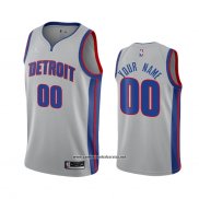 Camiseta Detroit Pistons Personalizada Statement 2020-21 Gris