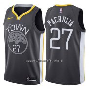 Camiseta Golden State Warriors Zaza Pachulia #27 Statement 2017-18 Gris