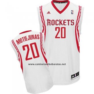 Camiseta Houston Rockets Donatas Motiejunas #20 Blanco