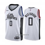 Camiseta Los Angeles Clippers Russell Westbrook #0 Ciudad Blanco