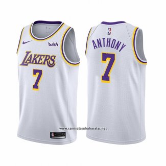 Camiseta Los Angeles Lakers Carmelo Anthony #7 Association 2021 Blanco