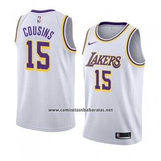 Camiseta Los Angeles Lakers Demarcus Cousins #15 Association 2019-20 Blanco