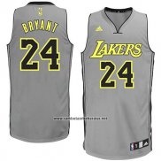 Camiseta Los Angeles Lakers Kobe Bryant #24 Gris