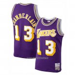 Camiseta Los Angeles Lakers Wilt Chamberlain #13 Mitchell & Ness 1971-72 Violeta