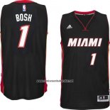 Camiseta Miami Heat Chris Bosh #1 Negro