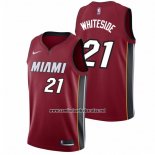 Camiseta Miami Heat Hassan Whiteside #21 2017-18 Rojo