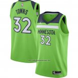 Camiseta Minnesota Timberwolves Karl-Anthony Towns #32 Statement 2020-21 Verde