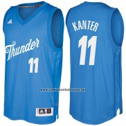 Camiseta Navidad 2016 Oklahoma City Thunder Enes Kanter #11 Azul