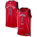 Camiseta New Orleans Pelicans CJ McCollum #3 Statement 2023-24 Rojo