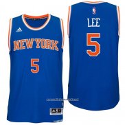 Camiseta New York Knicks Courtney Lee #5 Azul