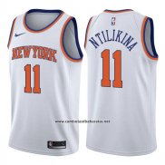 Camiseta New York Knicks Frank Ntilikina #11 Association 2017-18 Blanco