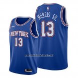 Camiseta New York Knicks Marcus Morris Sr. #13 Statement Azul