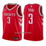 Camiseta Nino Houston Rockets Chris Paul #3 Icon 2017-18 Rojo