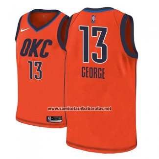Camiseta Oklahoma City Thunder Paul George #13 Earned 2018-19 Naranja