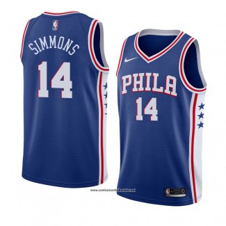 Camiseta Philadelphia 76ers Jonathon Simmons #14 Icon 2018 Azul