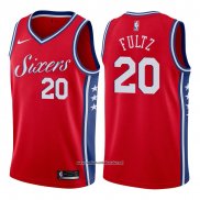 Camiseta Philadelphia 76ers Markelle Fultz #20 2017-18 Rojo