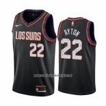 Camiseta Phoenix Suns Deandre Ayton #22 Ciudad Negro