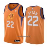 Camiseta Phoenix Suns Deandre Ayton #22 Statement 2021 Naranja