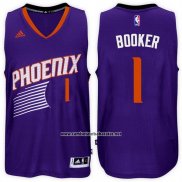 Camiseta Phoenix Suns Devin Booker #1 Violeta