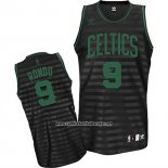 Camiseta Ranura Moda Boston Celtics Rajon Rondo #9 Negro