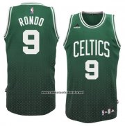 Camiseta Resonate Moda Boston Celtics Rajon Rondo #9 Verde