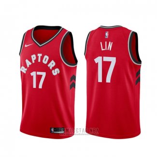 Camiseta Toronto Raptors Jeremy Lin #17 Icon Rojo