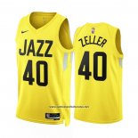 Camiseta Utah Jazz Cody Zeller #40 Icon 2022-23 Amarillo