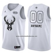 Camiseta All Star 2018 Milwaukee Bucks Nike Personalizada Blanco
