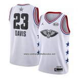 Camiseta All Star 2019 New Orleans Pelicans Anthony Davis #23 Blanco