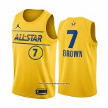 Camiseta All Star 2021 Boston Celtics Jaylen Brown #7 Oro