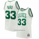Camiseta Boston Celtics Larry Bird #33 Mitchell & Ness 1985-86 Blanco