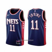 Camiseta Brooklyn Nets Kyrie Irving #11 Ciudad 2021-22 Azul