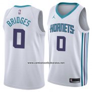 Camiseta Charlotte Hornets Miles Bridges #0 Association 2018 Blanco