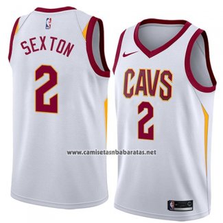 Camiseta Cleveland Cavaliers Collin Sexton #2 Association 2018 Blanco