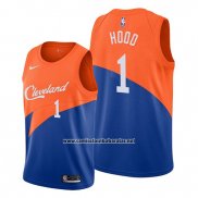 Camiseta Cleveland Cavaliers Rodney Hood #1 Ciudad Edition Azul