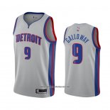 Camiseta Detroit Pistons Langston Galloway #9 Statement 2020-21 Gris