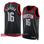 Camiseta Houston Rockets Usman Garuba #16 Statement 2023-24 Negro