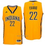 Camiseta Indiana Pacers Jawun Evans #22 Amarillo