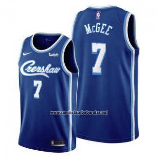 Camiseta Los Angeles Lakers Javale Mcgee #7 Classic Edition 2019-20 Azul