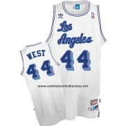 Camiseta Los Angeles Lakers Jerry West #24 Retro Blanco