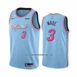 Camiseta Miami Heat Dwyane Wade #3 Ciudad Azul