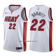 Camiseta Miami Heat Luke Babbitt #22 Association 2017-18 Blanco