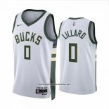 Camiseta Milwaukee Bucks Damian Lillard #0 Association 2022-23 Blanco