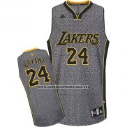 Camiseta Moda Estatica Los Angeles Lakers Kobe Bryant #24 Gris