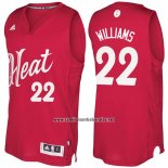 Camiseta Navidad 2016 Miami Heat Derrick Williams #22 Rojo