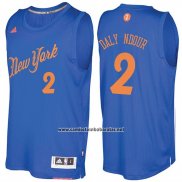 Camiseta Navidad 2016 New York Knicks Maurice Daly Ndour #2 Azul