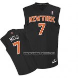 Camiseta Negro Moda New York Knicks Nickname Melo #7 Negro