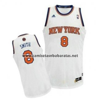 Camiseta New York Knicks JR Smith #8 Blanco
